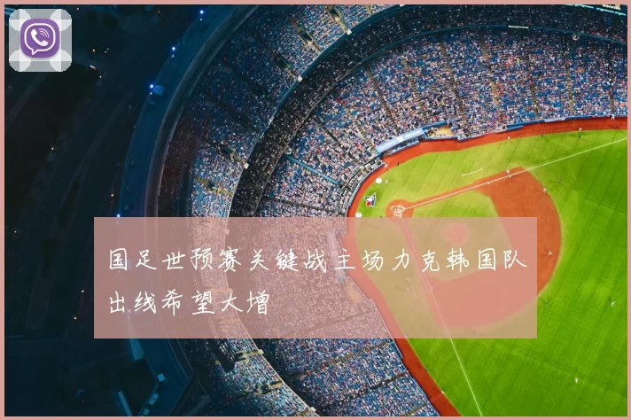 国足世预赛关键战主场力克韩国队出线希望大增