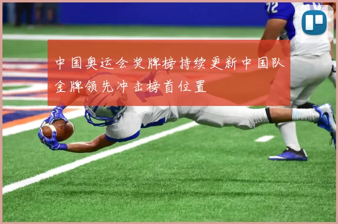 中国奥运会奖牌榜持续更新中国队金牌领先冲击榜首位置